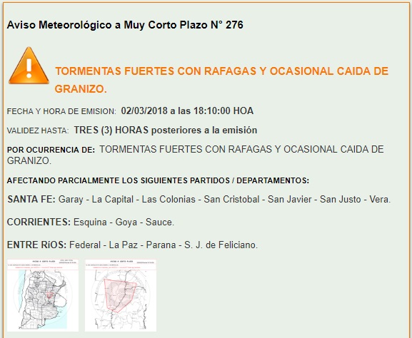 ALERTA A CORTO PLAZO 1