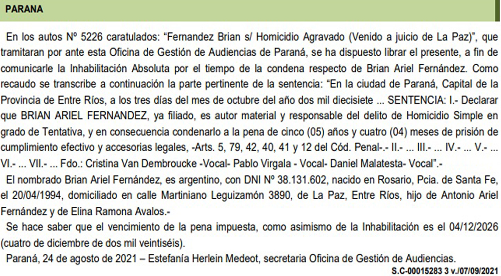 BrianFernandezSentencia