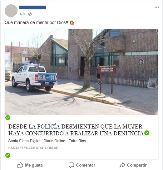 DESMIENTE POLICIA