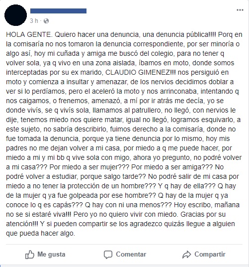 PUBLICACIÒN FACEBOOK VIOLENCIA DE GÉNERO 2