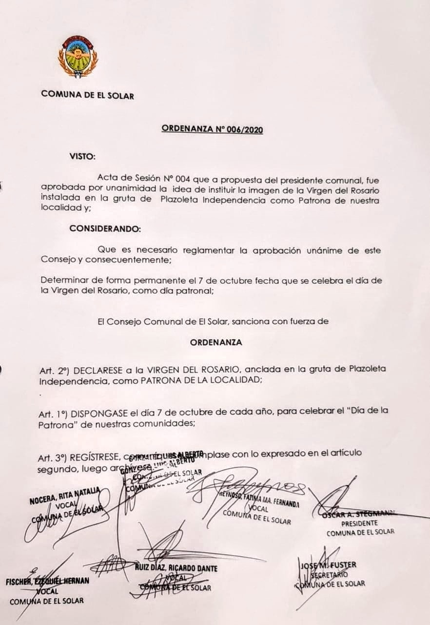 VirgenDelRosarioElSolar