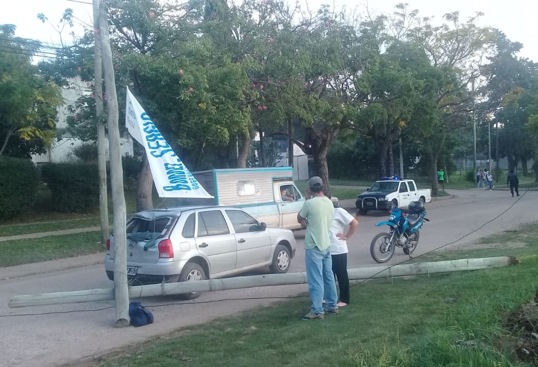 caida poste de luz pasacalle la paz