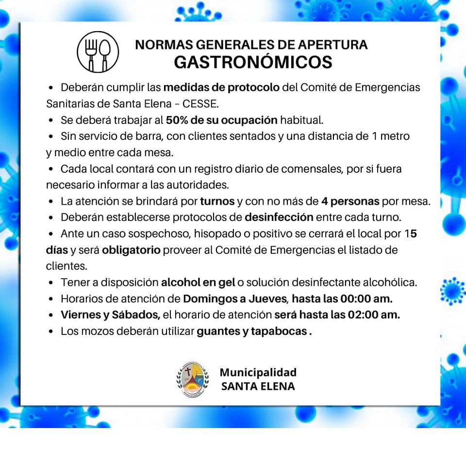 gastronomicos cuarentena santa elena