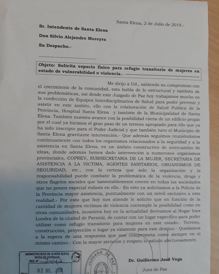 hogar para mujeres pedido santa elena