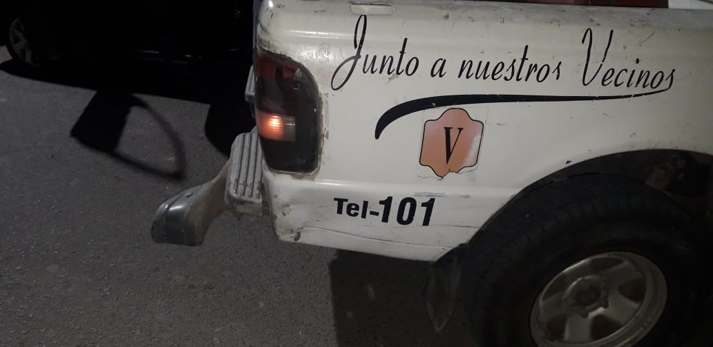 persecucion santa elena patrullero dañado