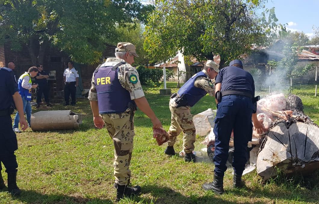 quemaron carne federal