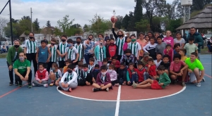 Se realizó el primer encuentro de  minibasket en San Gustavo