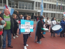 Marcha a favor de la destituida fiscal Goyeneche: hubo presencia del departamento La Paz