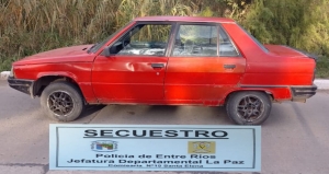 Robaron un auto en Bovril y lo hallaron en Santa Elena