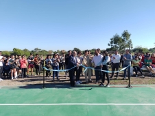 Inauguraron el nuevo Playón Multideportivo en Santa Elena