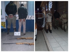 La Paz: dos detenidos por tenencia ilegal de armas de fuego