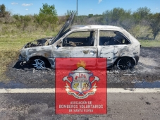 La Paz: se incendió otro vehículo en la Ruta 12