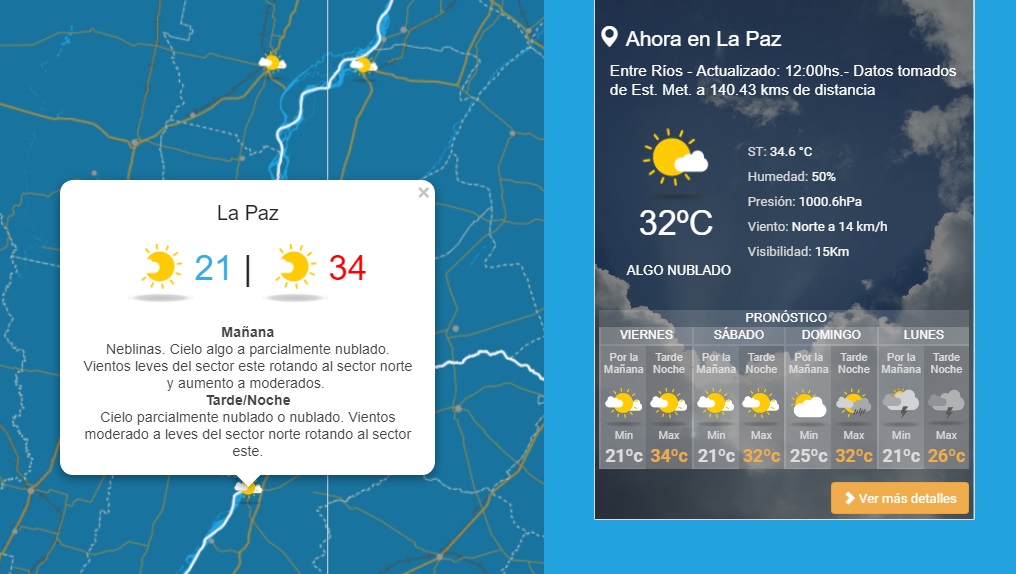 tiempo en la paz 8 2 19