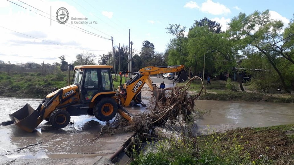 trabajos arroyo puente baden la paz