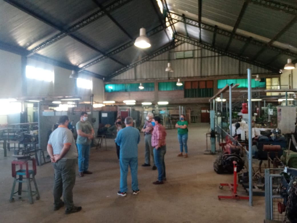 visita a la técnica vuelta a presencialidad la paz